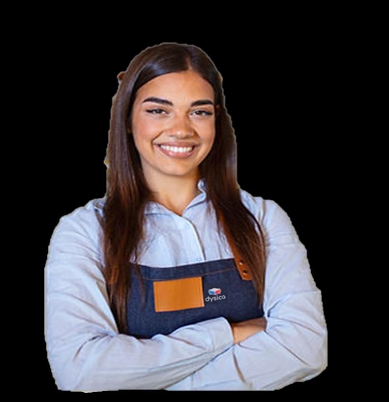 Promotora del equipo Dysica